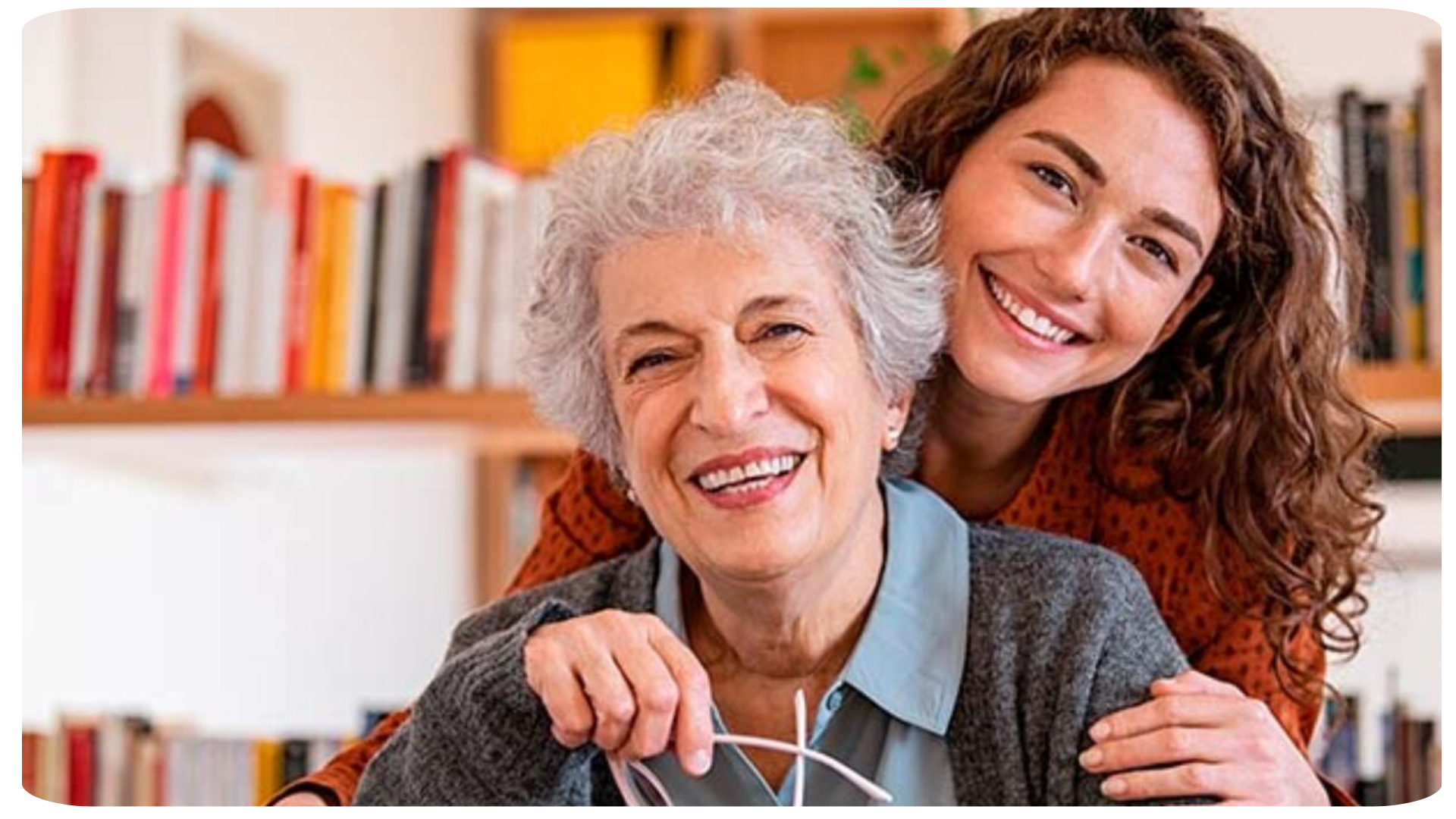 Ilustración de acompañamiento para adultos mayores